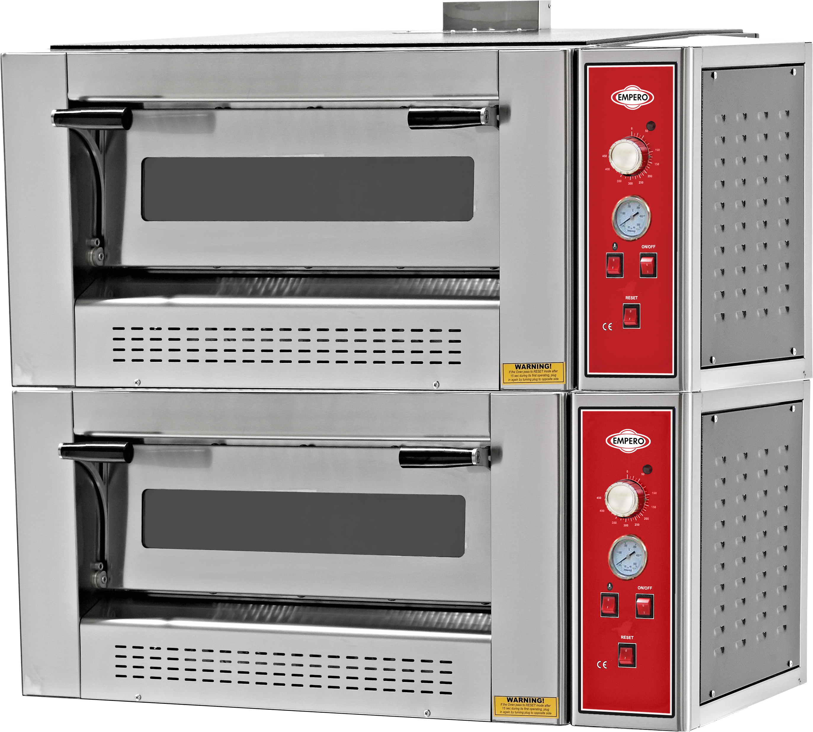 Gas Zweischicht-Pizzaofen