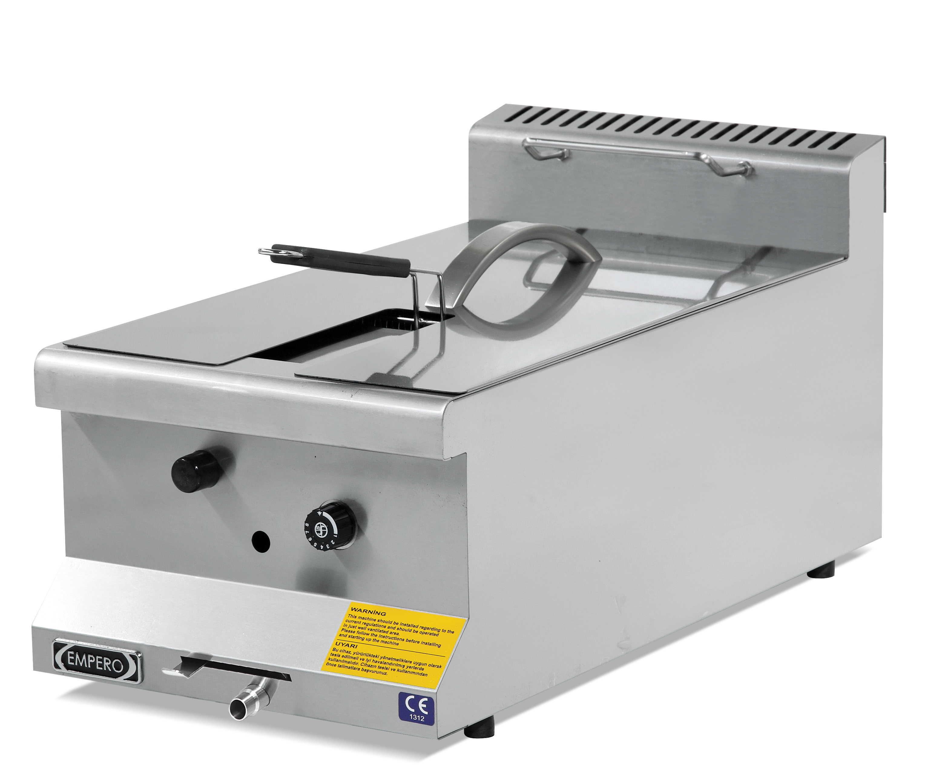 Gas Fritteuse Aufbau